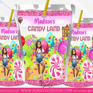 Candyland Juice Pouch Labels - Favor Juice Labels - Candyland Birthday - Candyland Favors - Pouch Labels - Birthday - Candy Theme Party
