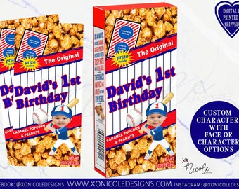 Baseball Cracker Jacks - Rookie of the Year Theme - Baseball Favors - Baseball Birthday - Baseball Party - Baseball Cracker Jacks - Sports