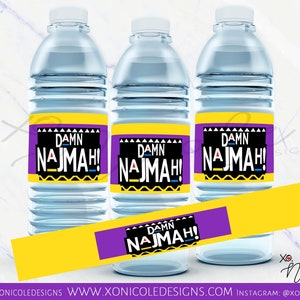 Martin Water Bottles - Favor Water Bottles - Martin Birthday Party - Martin Favors - Martin Party - Water Bottle Labels - 90&#39;s Sitcom TV
