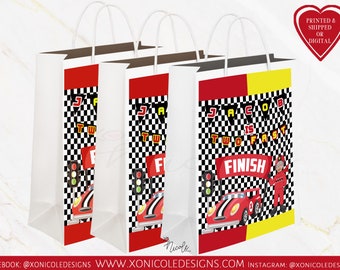 Race Car Two Fast Favor Bags - Bolsas de caramelos - Race Car Favors - Two Fast Birthday - Gift Bags - Race Car Birthday - Favors - Race Car Favors