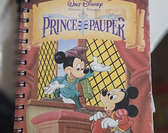 Diario Little Golden Book reciclado, libro de autógrafos de Disney