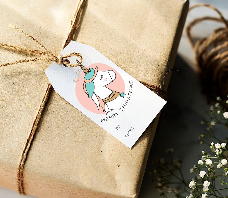 Printable Christmas Gift Tags for Kids Holiday Gift Tags DIY - Etsy