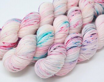Candy Hearts, Hand Dyed Merino Nylon Sock Yarn