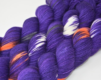 Trick or Treat, Hand Dyed Merino Nylon Sock Yarn