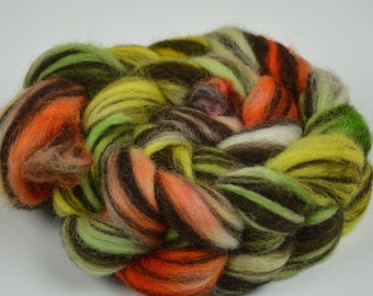 100g Hand Dyed Humbug Corriedale Spinning Fibre