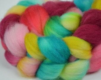 100g Hand Dyed Superwash BFL  Spinning Fibre
