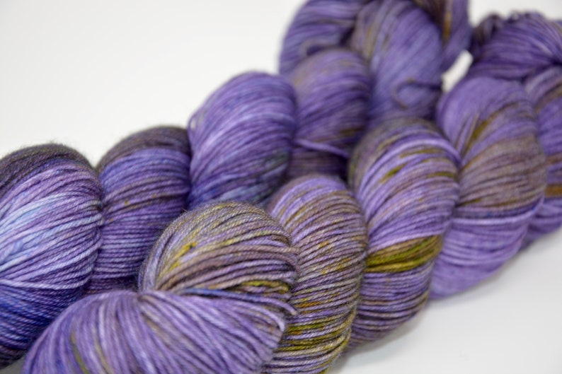 Hand Dyed Merino Nylon Sock Yarn Iris