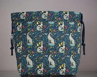 Hound and Hare Tana Lawn Cotton Drawstring Project Bag
