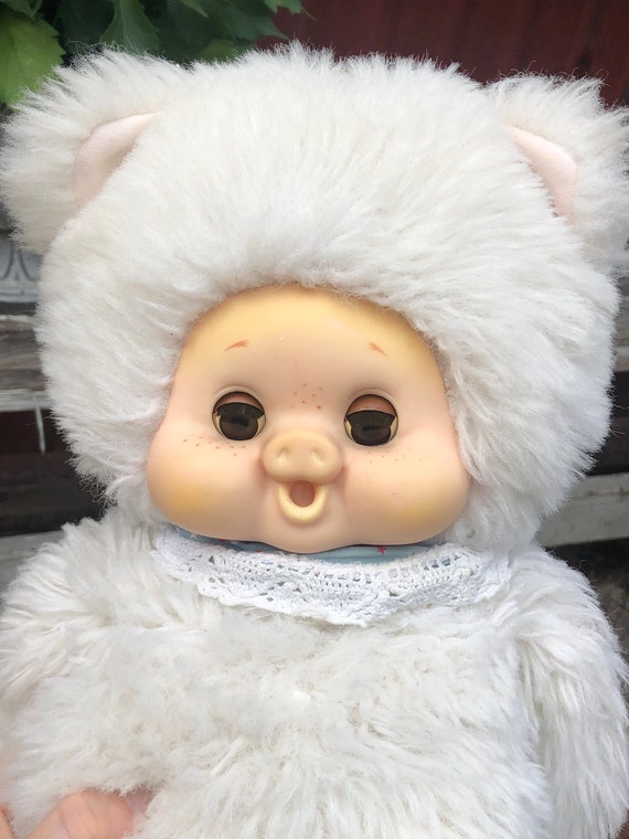Very Rare 13 Inch White Daisuke Toho Pig Monchhichi Plush - Etsy