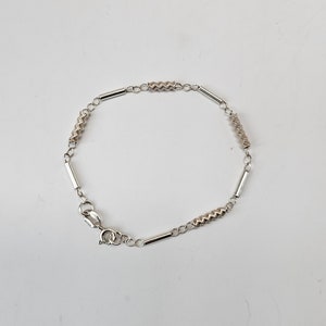 Leonard Kamhout Rare Sterling Silver Silk Link Bracelet 925 Leonard Kamhout Rare Sterling Silver Silk Link Bracelet 925