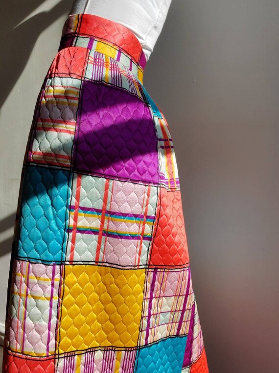 Vintage ILGWU Quilted Maxi Skirt