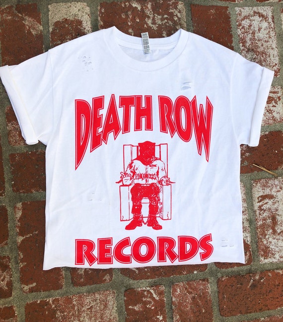 death row records t shirt red