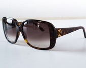 CARTIER DOUBLE C Tortoise HandMade in France Sunglasses Used Vintage Designer Men Women Unisex