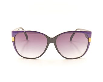 Vintage Purple Women\'s Sunglasses NOS FRANCE Oversized Mauve Purple 70 main image 4