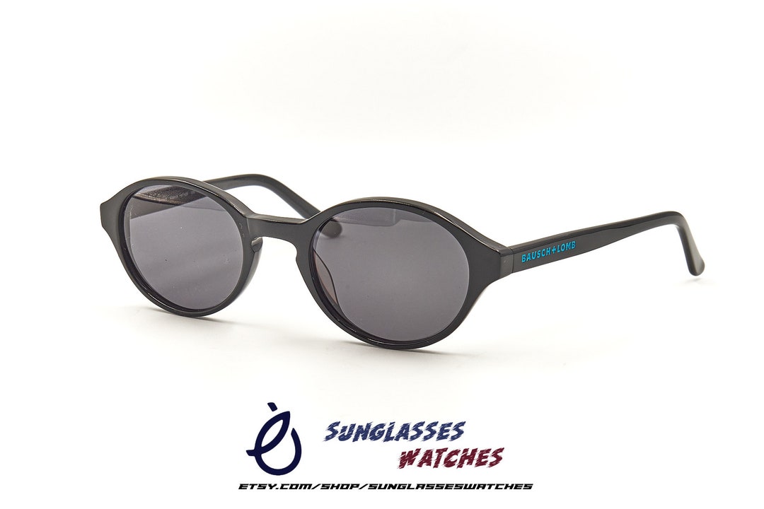 Buy BAUSCH LOMB H1840 R3811 47 20 Round Black Acetate Small Size Highend  Sunglasses New Old Stock NOS Eyewear for Men Women Online in India 