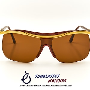 Emanuel Ungaro BY Ratti Vintage 1970s Gold Tortoise combination Sunglasses / Men Women / Used Condition