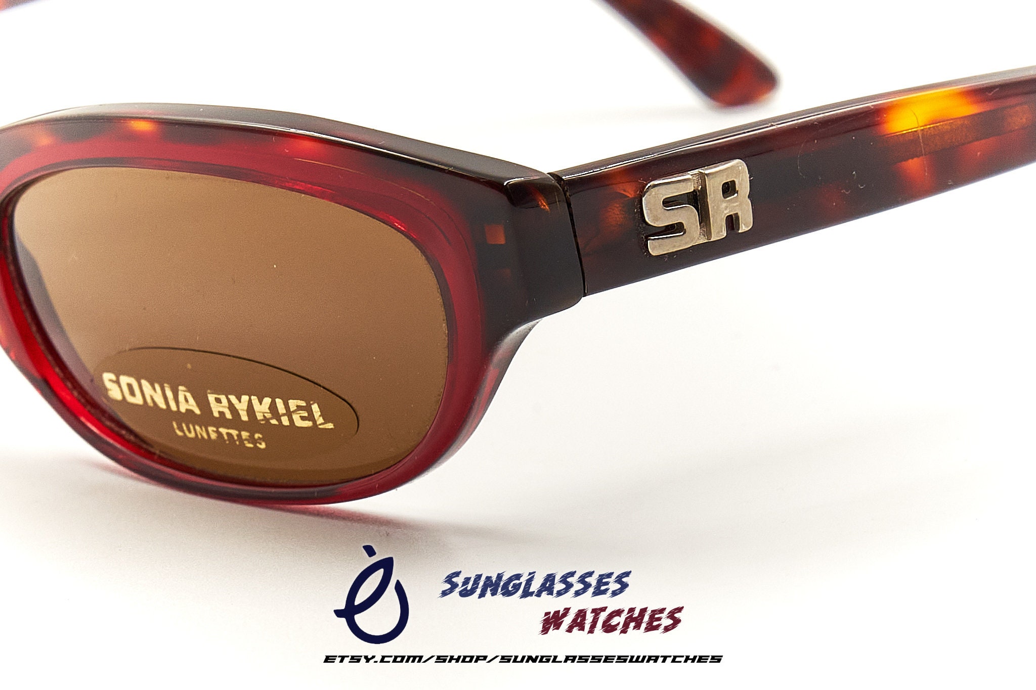 SONIA RYKIEL Lunettes 7518 Tortoise Acetate Vintage Designer