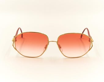 CHRISTIAN DIOR CD 2492 43 Optyl Metal Combo Made in Germany Vintage Sunglasses for Women / 1980s Designer Eyewear 1980s / New Old Stock