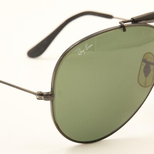 RAY BAN ボシュロム B&L USA / レイバン ブラック アウトドアマン 62 14 レア サングラス / 1980 年代 中古良好 / ヴィンテージ / メンズ レディース 画像 6