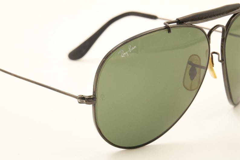 RAY BAN ボシュロム B&L USA / レイバン ブラック アウトドアマン 62 14 レア サングラス / 1980 年代 中古良好 / ヴィンテージ / メンズ レディース 画像 6