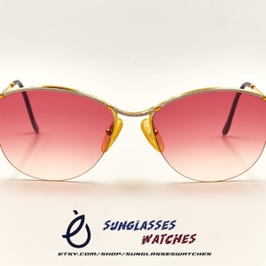 FRED BERMUDE 56 17 Gold Wire Vintage Designer Highend Sunglasses Frame Made in France Eyewear for Women / Good Preowned Condition New Lenses