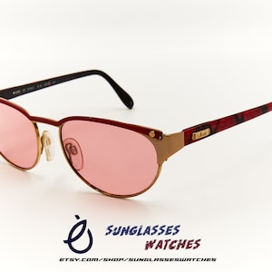 SILHOUETTE M6204 30 Red Vintage Sunglasses Made in Austria / NOS Eyewear for Men & Women / New Old Stock with New Lenses