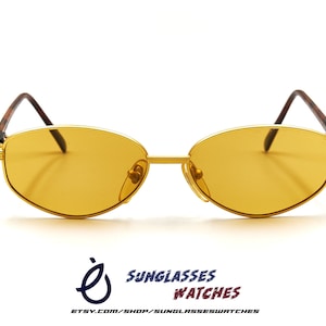 ALAIN Gold Coated Made in France Vintage Designer Sunglasses / Eyewear for Men Women / Good Condition with New Replacement Lenses