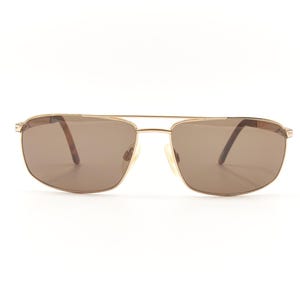 JAGUAR Mod 33150 Highend Gold Coated Vintage Double Bridge Sunglasses / Good Condition with New Lenses