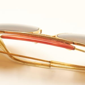 RAY BAN Bausch Lomb B&L USA / Ray-Ban Tortoise Outdoorsman 62 14 Sällsynta solglasögon / 1980-talet Gott begagnat skick / Vintage / Herr Dam bild 9