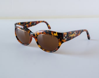 Vintage Chagall LL2520 93 M zonnebril uit de jaren 80, Visibilia, Made in Italy, montuur met schildpadmotief, designerbril / Heren Dames / Nieuw in doos