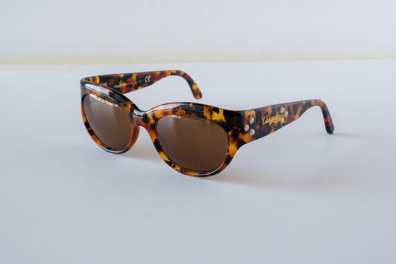 Chagall Vintagr Tortoise Shell Sunglasses Chagall LL2571 GOLD Tortoise Vintage Sunglasses Light Miror  main image 2