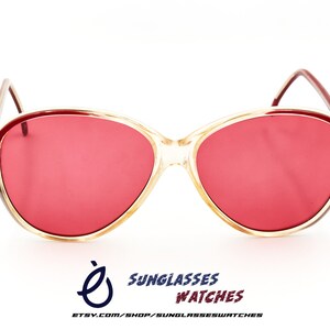VINTAGE Designer Colorful Acetate Sunglasses from 70s 80s , Oversized Women Eyewear , Unused New Old Stock