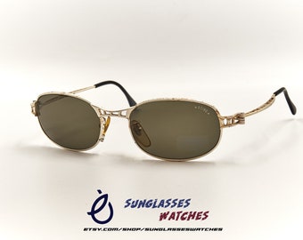 STING 4244 Rusted Metal Steampunk Made in Italy Designer Sunglasses / Vintage Eyewear for Men & Women / New Old Stock
