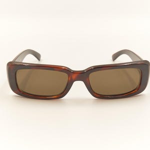 VERSUS by GIANNI VERSACE Mod VS9 Col 649 Tortoise Rectangular Sunglasses / Unused New Old Stock / Vintage Designer Eyewear