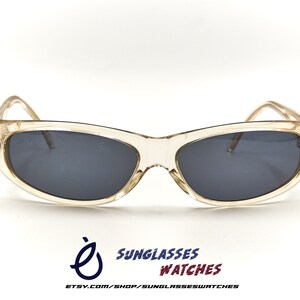 VENTURA Julie COL C110 Made in Italy Vintage Designer Clear Wrap Sunglasses / NOS New Old Stock Eyewear for Men & Women