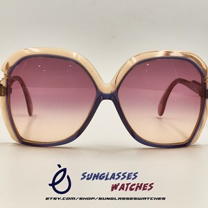 SILHOUETTE MOD 600 COL 505 Pink Clear Vintage Oversized Sunglasses Made in Austria / Eyewear for Women / Good Used Condition with New Lenses