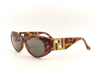 GIANNI VERSACE Mod T24 Col 869 Z Thema Vintage authentische Designer Sonnenbrille / USED Zustand Brillen mit neuen Ersatzgläsern