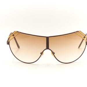 GIANNI VERSACE Mask Full Shield Sunglasses / NOS / 1970s Vintage Designer New Old Stock / Men Women