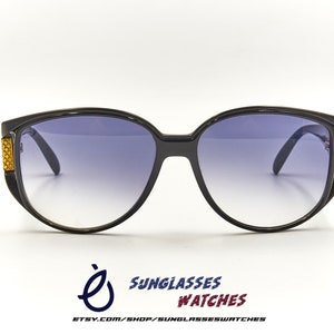 GUY LAROCHE Paris 5151 10 Black Vintage Designer Sunglasses for Women Made in France / 1980s Good Preowned Condition With New Lenses
