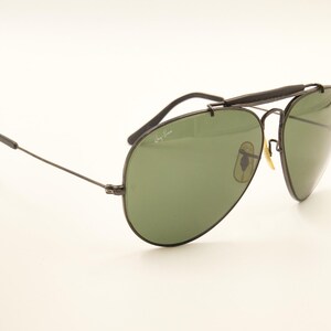 RAY BAN ボシュロム B&L USA / レイバン ブラック アウトドアマン 62 14 レア サングラス / 1980 年代 中古良好 / ヴィンテージ / メンズ レディース 画像 4