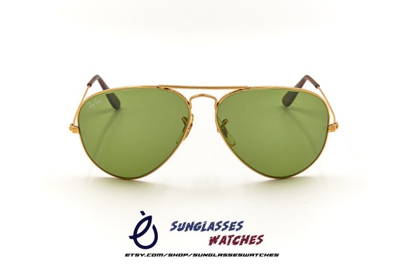 Ray Ban Bausch Lomb 58 14 Aviator RB-3 Tru Green Lenses - Etsy