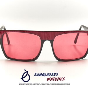 JOHN PLAYER SPECIAL Made in Italy Rectangular Acetate Sunglasses / Vintage Designer Eyewear for Women / New Old Stock