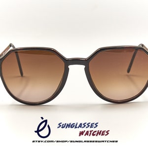 VISARD CF1329 Made in Italy Copper Detailed Designer Sunglasses / Vintage Eyewear for Men & Women / New Old Stock with New Lenses