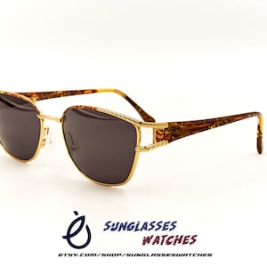 VINTAGE Designer Acetate Metal Sunglasses Made in Italy / NOS Eyewear for Men & Women / New Old Stock
