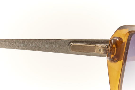 ZEISS 2038 Vintage Solid Bridge Rectangular Sungl… - image 8