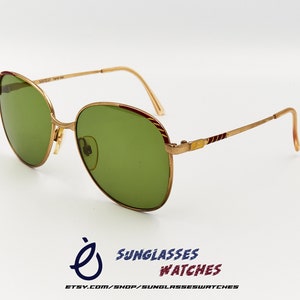 SAFILO Linea Italiana 219 Gold Vintage Sunglasses Made in Italy / Men and Women / New Old Stock NOS