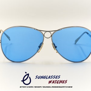 OGZ 708 Shooter Aviator Bullet Hole Sunglasses Made in Italy / Vintage NOS Eyewear for Men & Women / New Old Stock