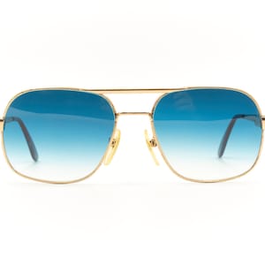 SAFILO 3005 Vintage Elasta Heavy Duty Aviator Style Double Bridge Mens Sunglasses Made in Italy / Good Preowned condition With New Lenses