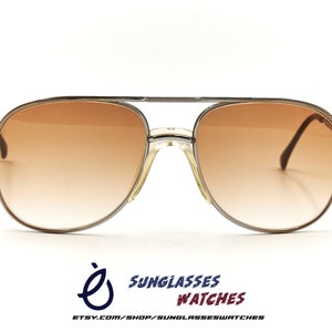 LUXOTTICA STUART Taupelite Double Bridge Vintage 1980s Designer Sunglasses for Men / Made in Italy / New Old Stock / NOS Eyewear