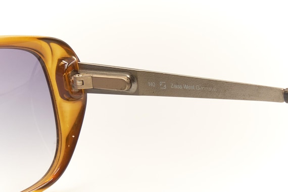 ZEISS 2038 Vintage Solid Bridge Rectangular Sungl… - image 9